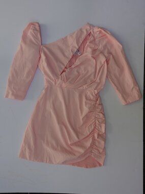 ATOIR Perfect Places Asymmetric Mini Dress pink size M 6 NEW